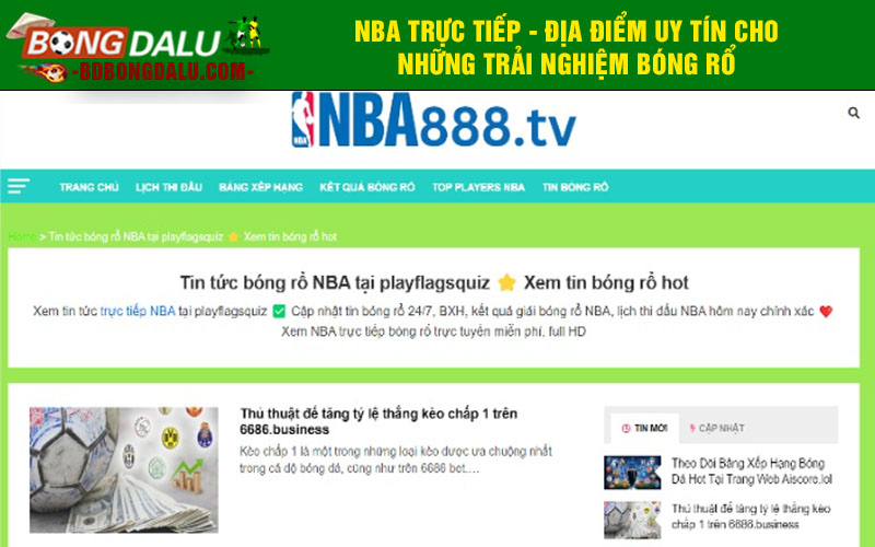NBA trực tiếp - Địa điểm uy tín cho những trải nghiệm bóng rổ
