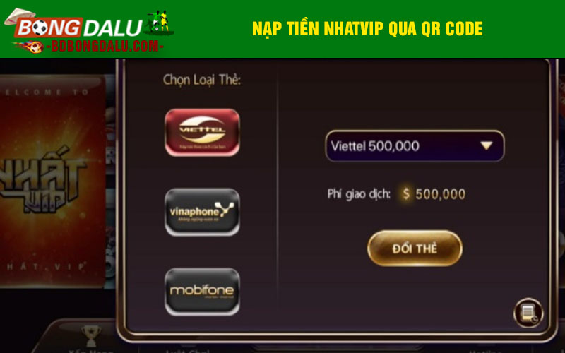 Nạp tiền NhatVIP qua QR Code