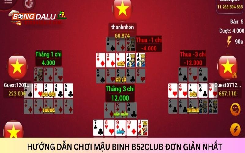 Hướng dẫn chơi Mậu Binh B52Club đơn giản nhất
